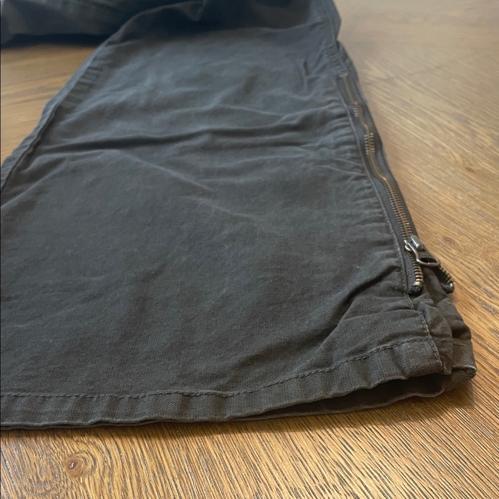 CAbi brown wide zippered leg Trousers - Picture 4 of 8